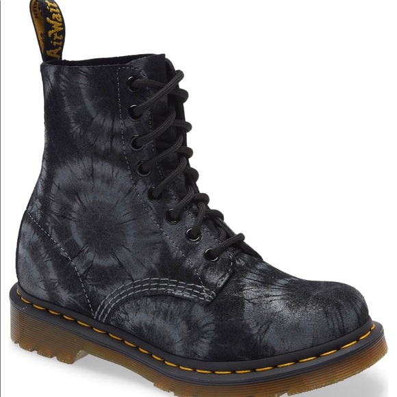 Dr MARTENS 1460 PASCAL TIE- Dye Charcoal-Gray : 8 - Picture 7 of 11